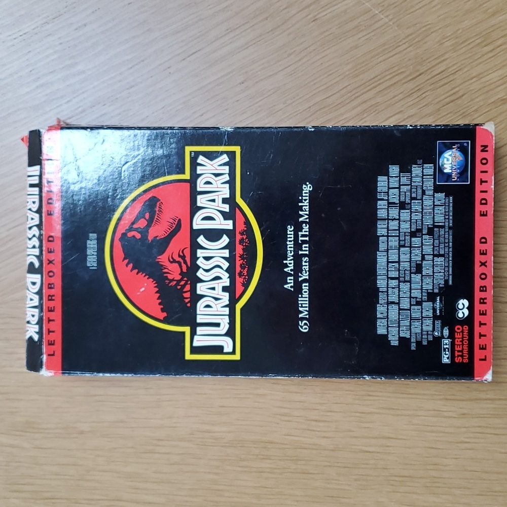 Jurassic Park VHS tape